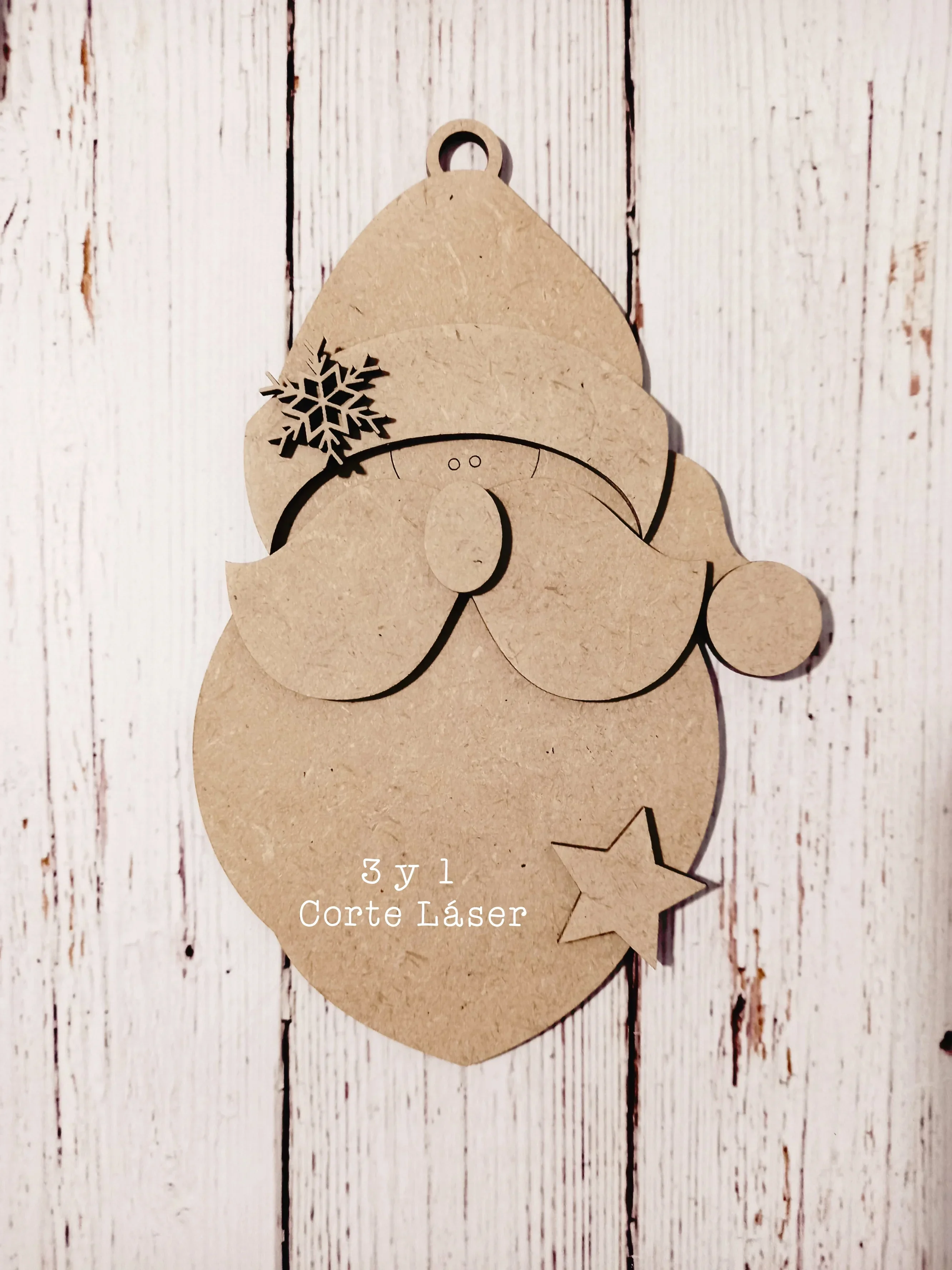 CARA PAPÁ NOEL 20 CM