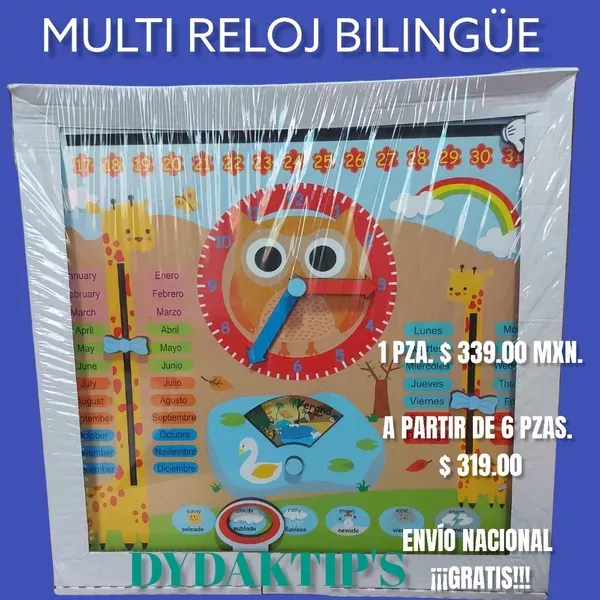 MULTI RELOJ BILINGÜE 