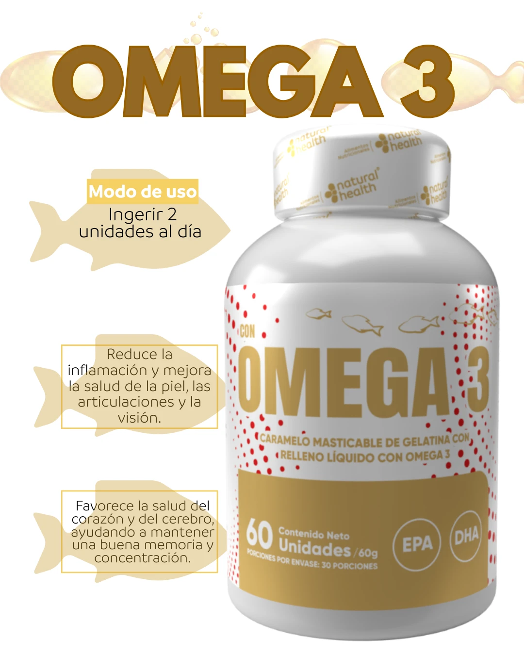 Omega 3 softgel sin sabor  3
