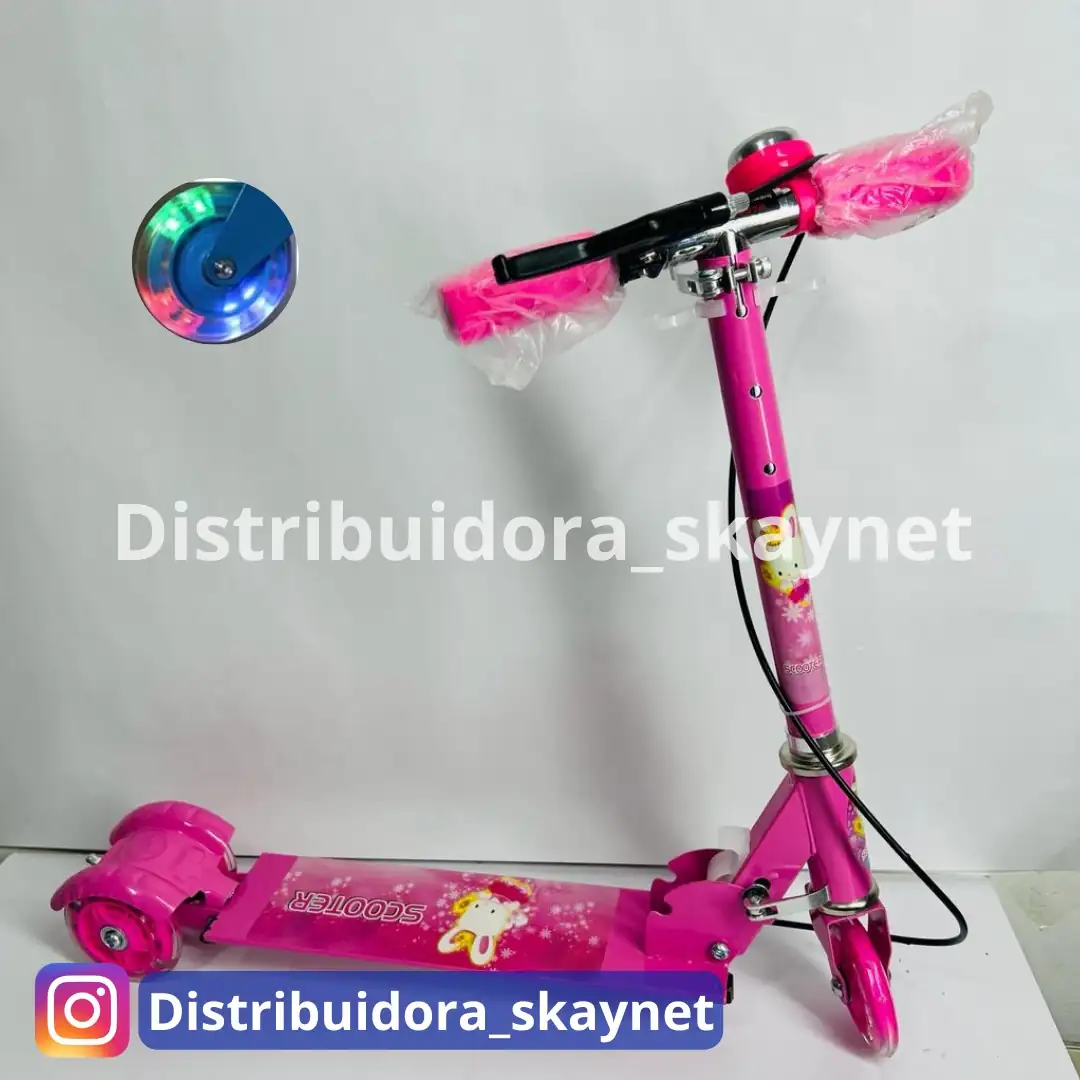 Patineta Monopatín Scooter 3 Ruedas Plegable Niños Niñas