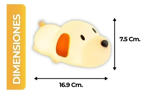 LAMPARA VELADOR DE SILICONA PERRITO 6