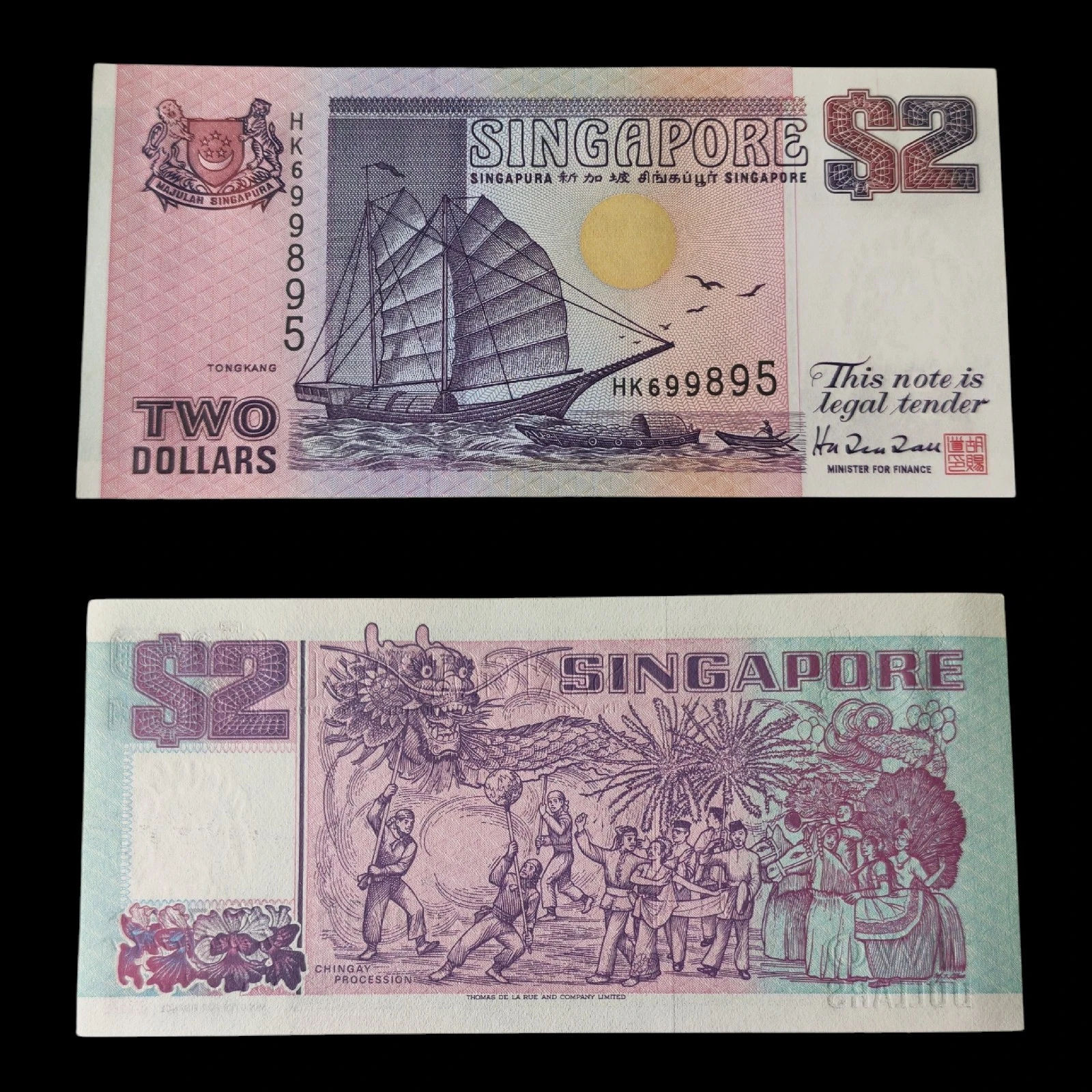 ° Singapur 2 dolares UNC