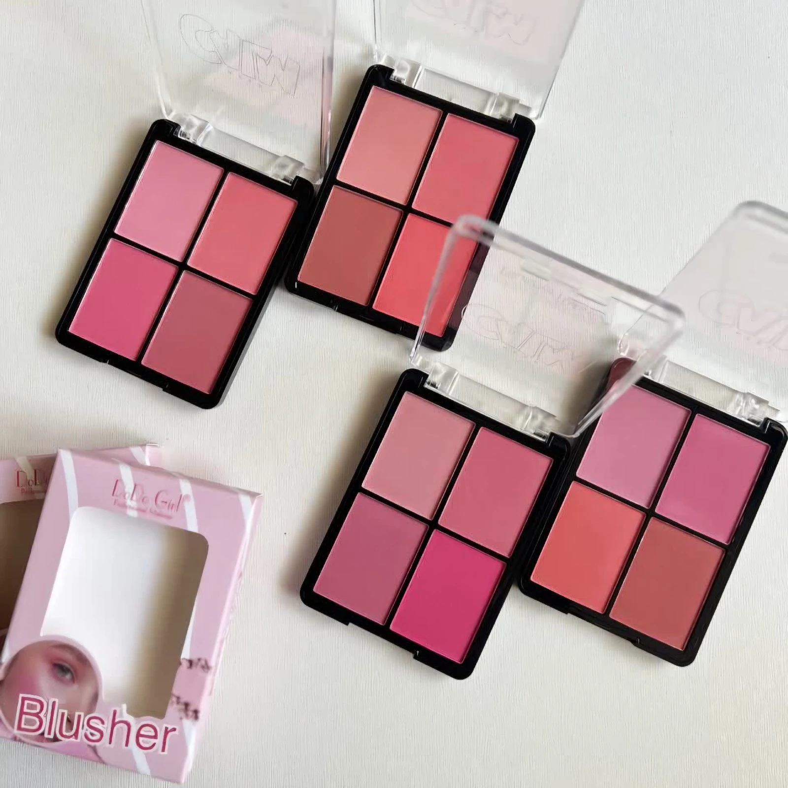 Set 4 Paletas de Blush DoDo Girl 3