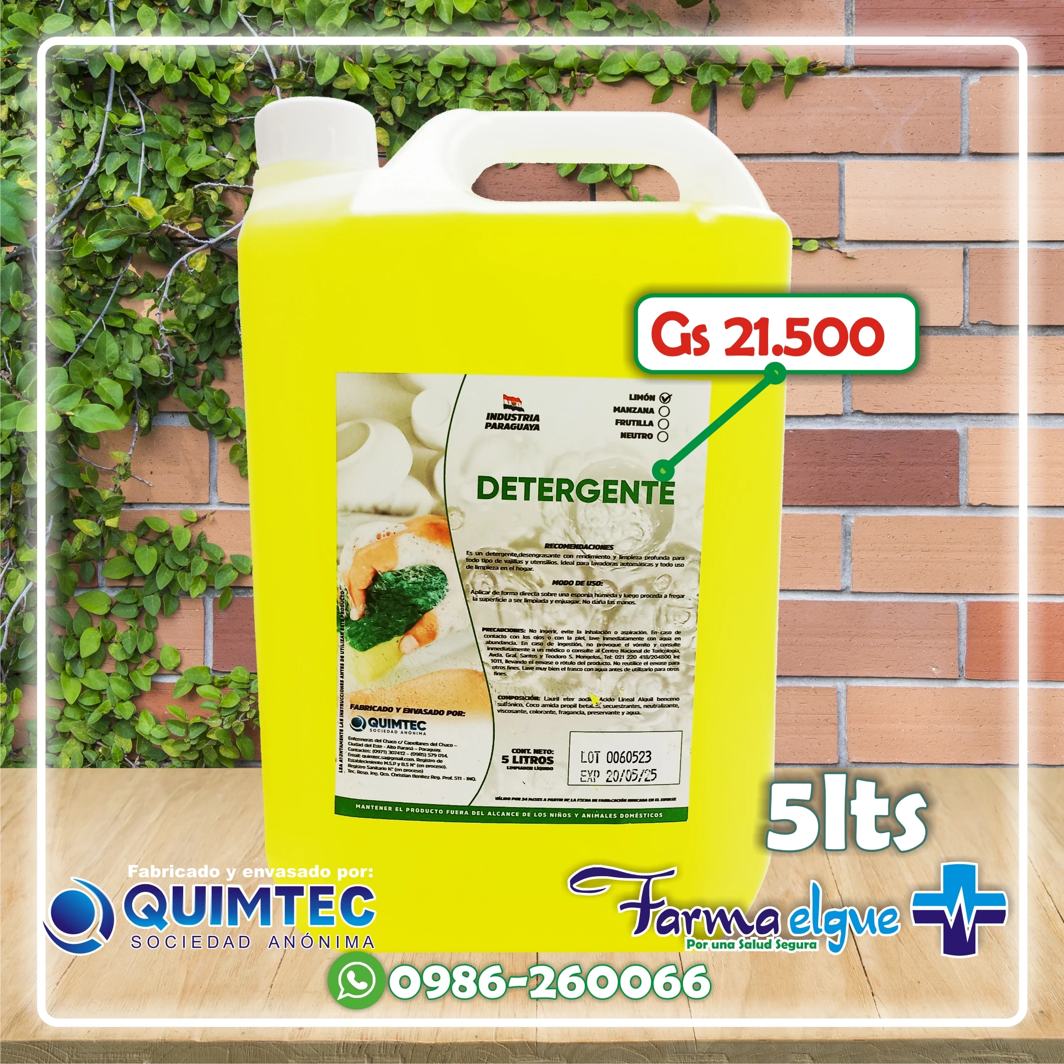 Eco Detergente x 5lts