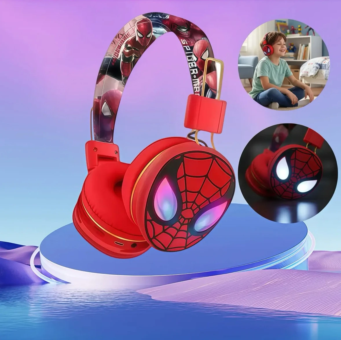 🕸️🎧 ¡Audífonos Inalámbricos de Spider-Man! 🕷️✨ Modelo AH-706E 2