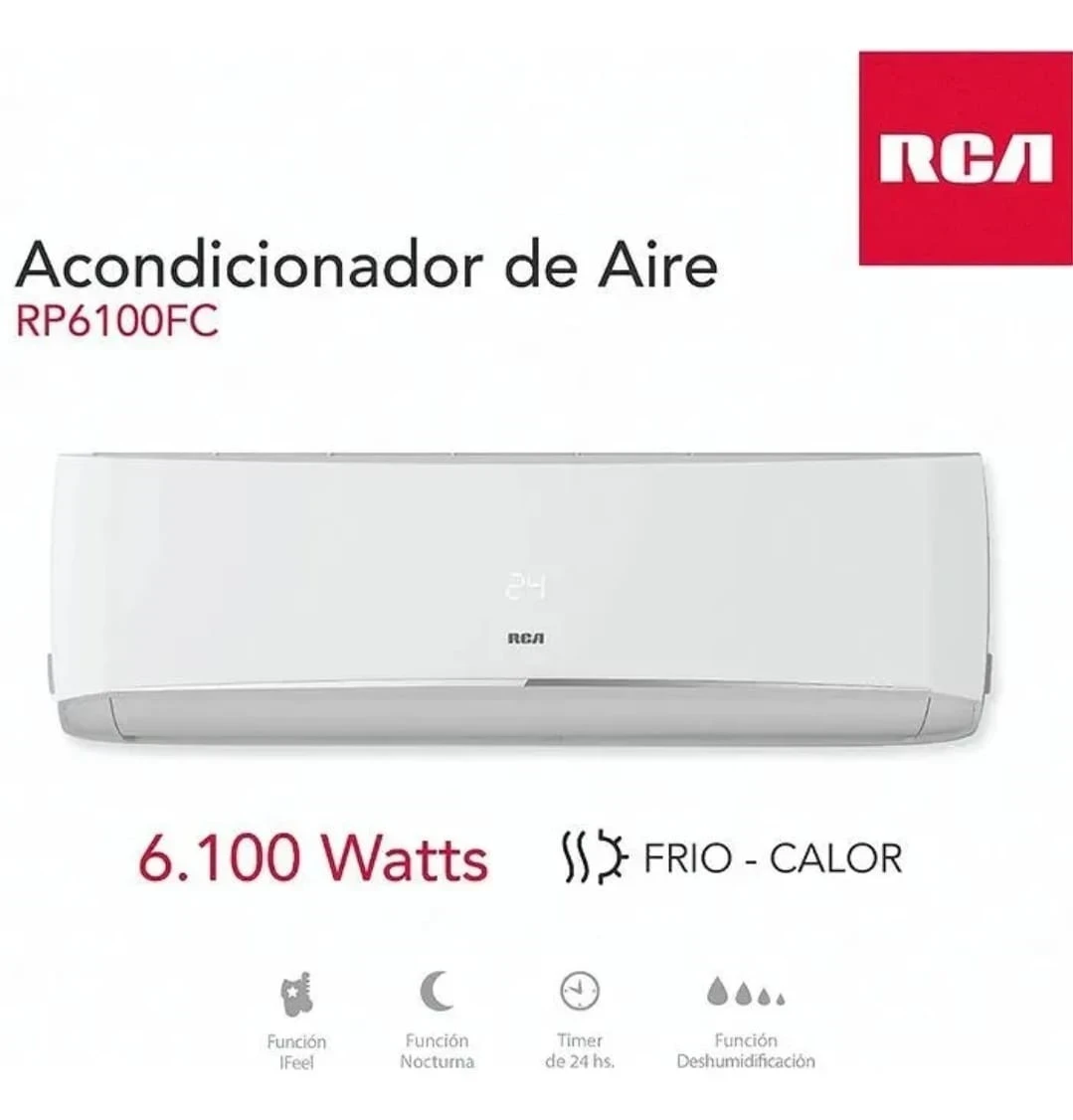 AIRE ACONDICIONADO RCA 6100W ON/OFF