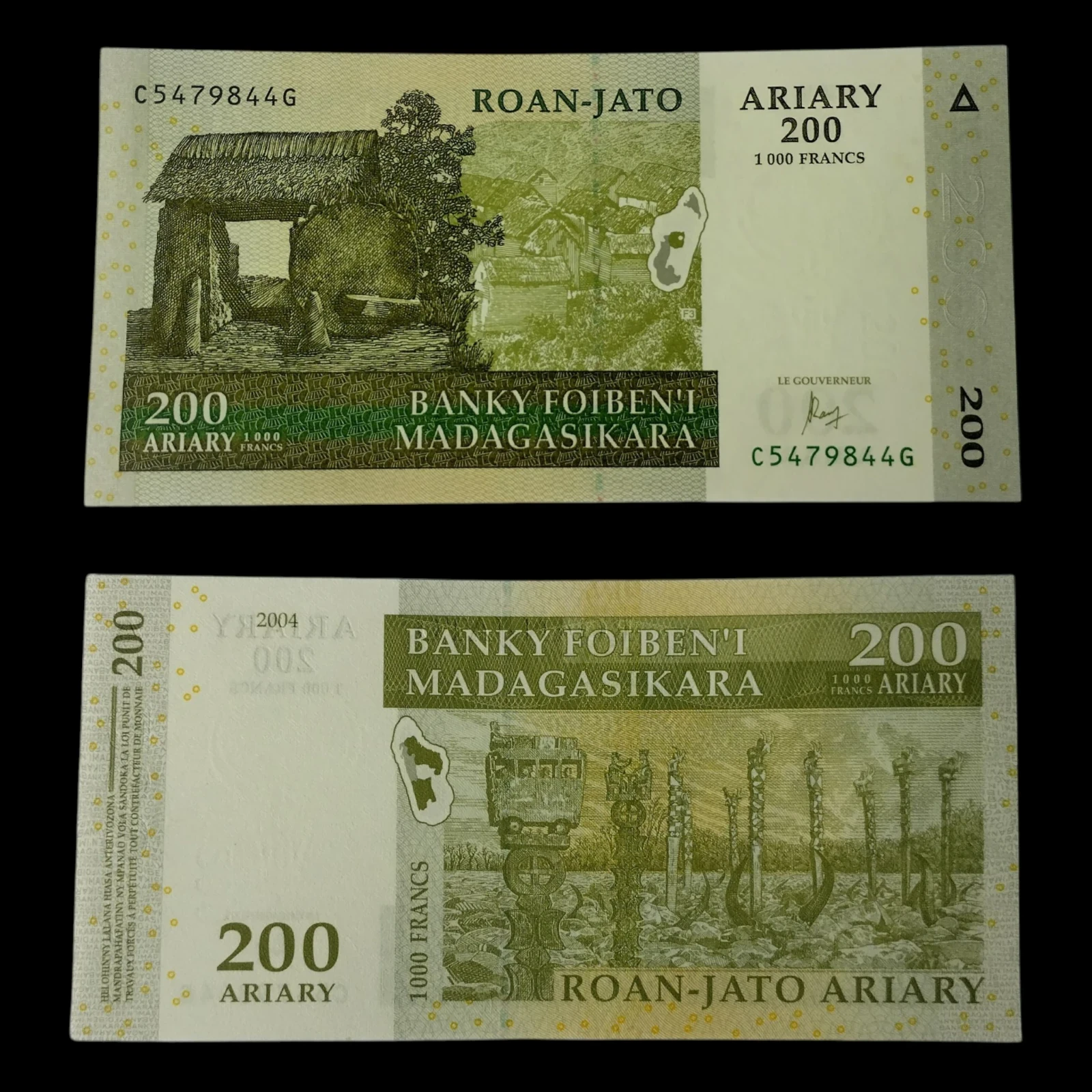 • Madagascar 200 ariary UNC