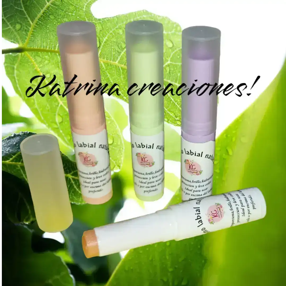 Balsamos labiales naturales tubo.