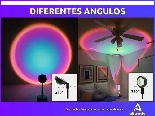 LÁMPARA LED PROYECTORA DE ATARDECER SUNSET LAMP 4