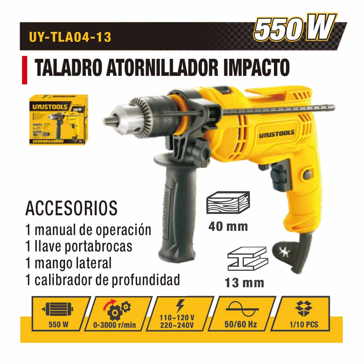 TALADRO UYUST 550W