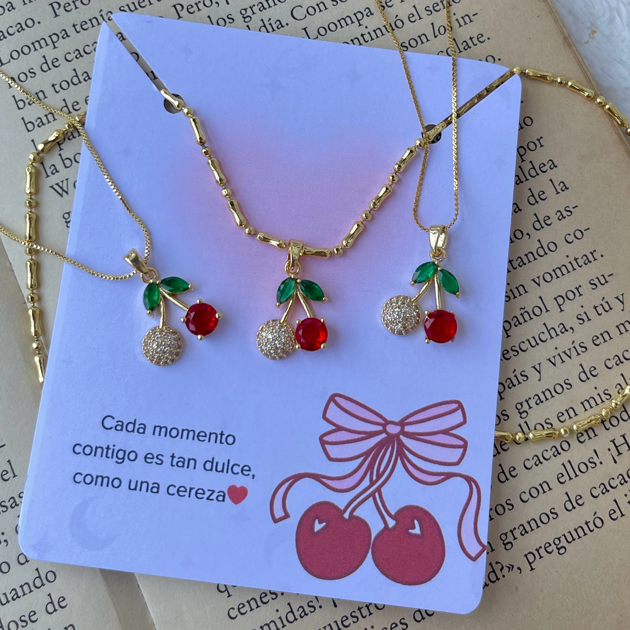 CADENA CEREZA GOLD 2