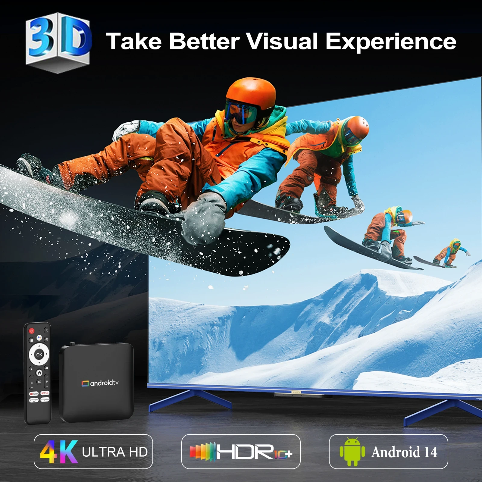 TV BOX ANDROID 14 X VOZ 2