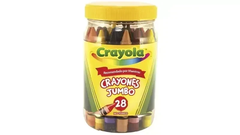 Crayolas bote con 28 crayones  jumbo  3