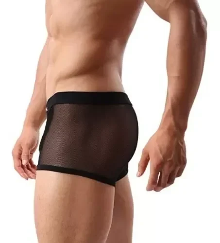 Boxer Masculino Tul Negro Pasionel