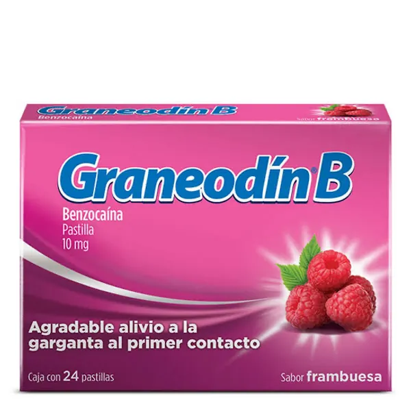 Graneodin B / benzocaina 10mg caja 24 tab