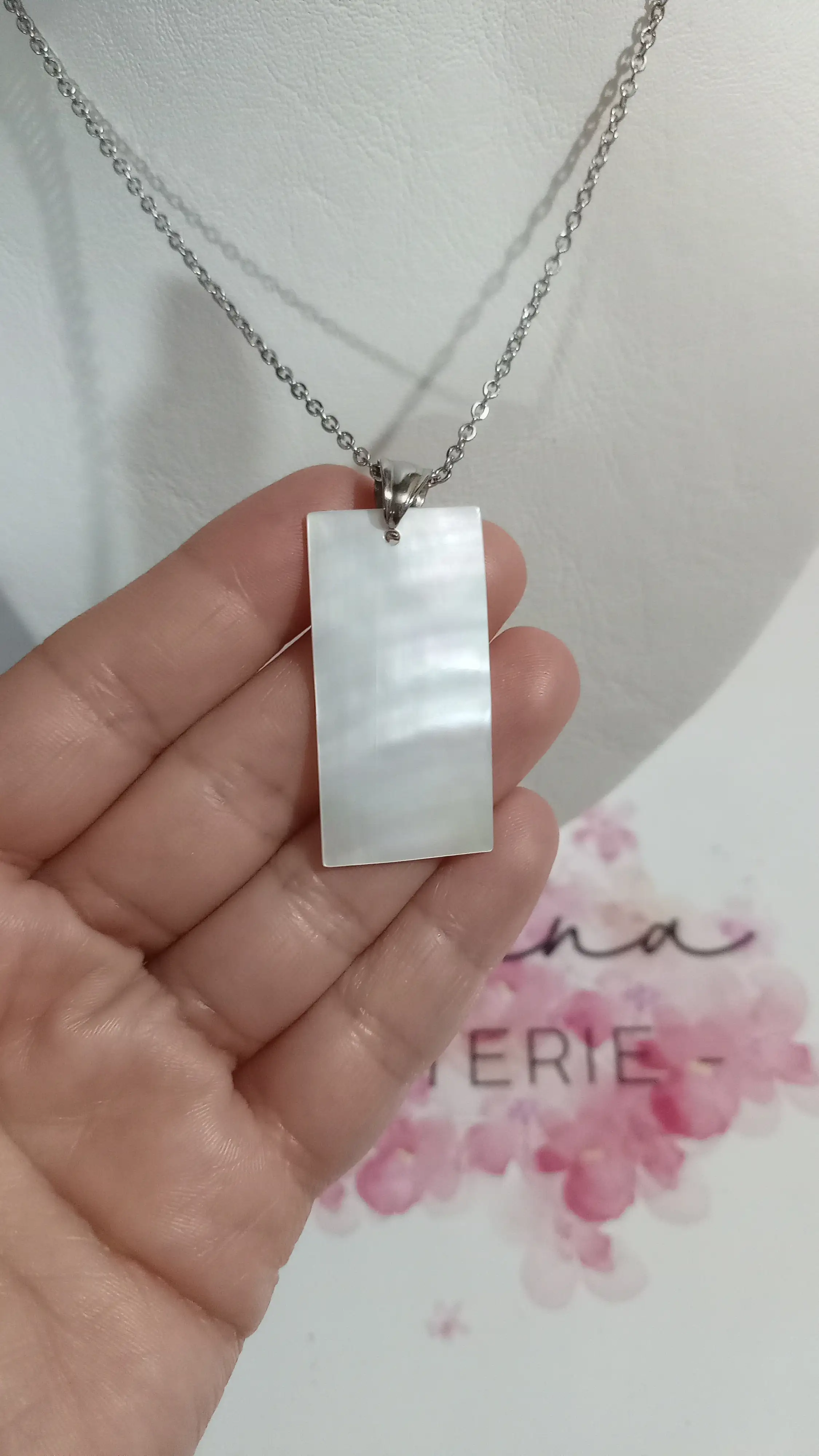 Conjunto con dije tornasolado!!!!!!!