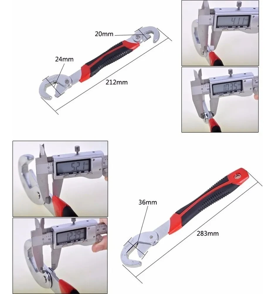 Llaves Tuerca x2 Ajustables 9-32mm Universales Snap And Grip   3
