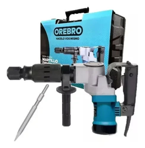 Martillo Demoledor OREBRO 1500W 2900RPM Maletín Azul