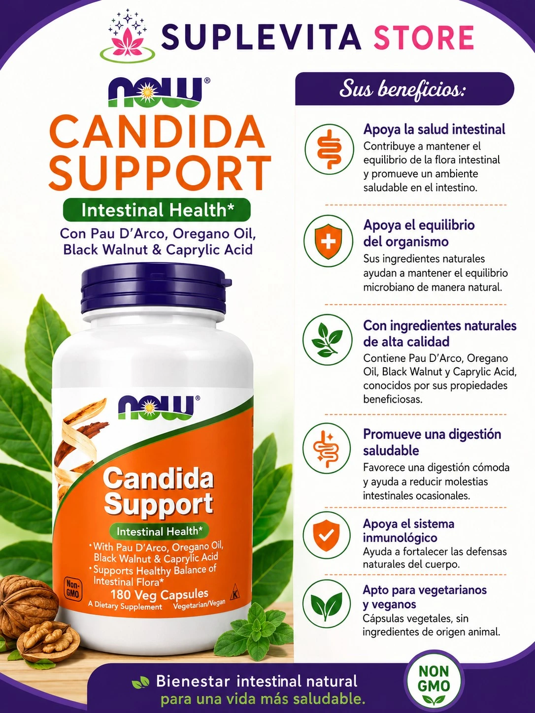 Candida Support (NOW)