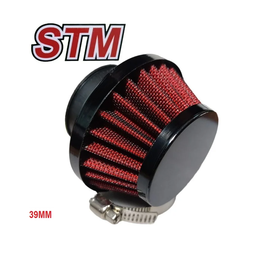 FILTRO AIRE CONICO 39MM NEGRO [STM] -30807