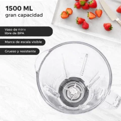 LICUADORA NOVOHOME 1.5LTS JARRA DE VIDRIO  4