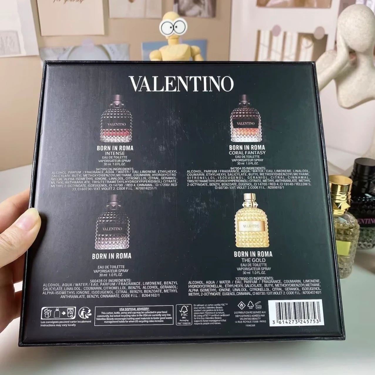 1.1 - Set Valentino Uomo 4en1 - Hombre 4