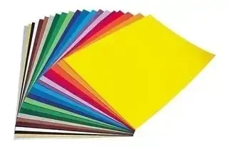 Hoja de colores bolsa con 50 tamaño carta  2
