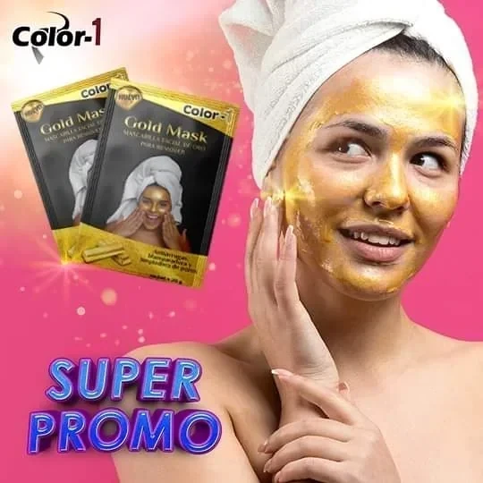 color-1 mascarilla facial gold