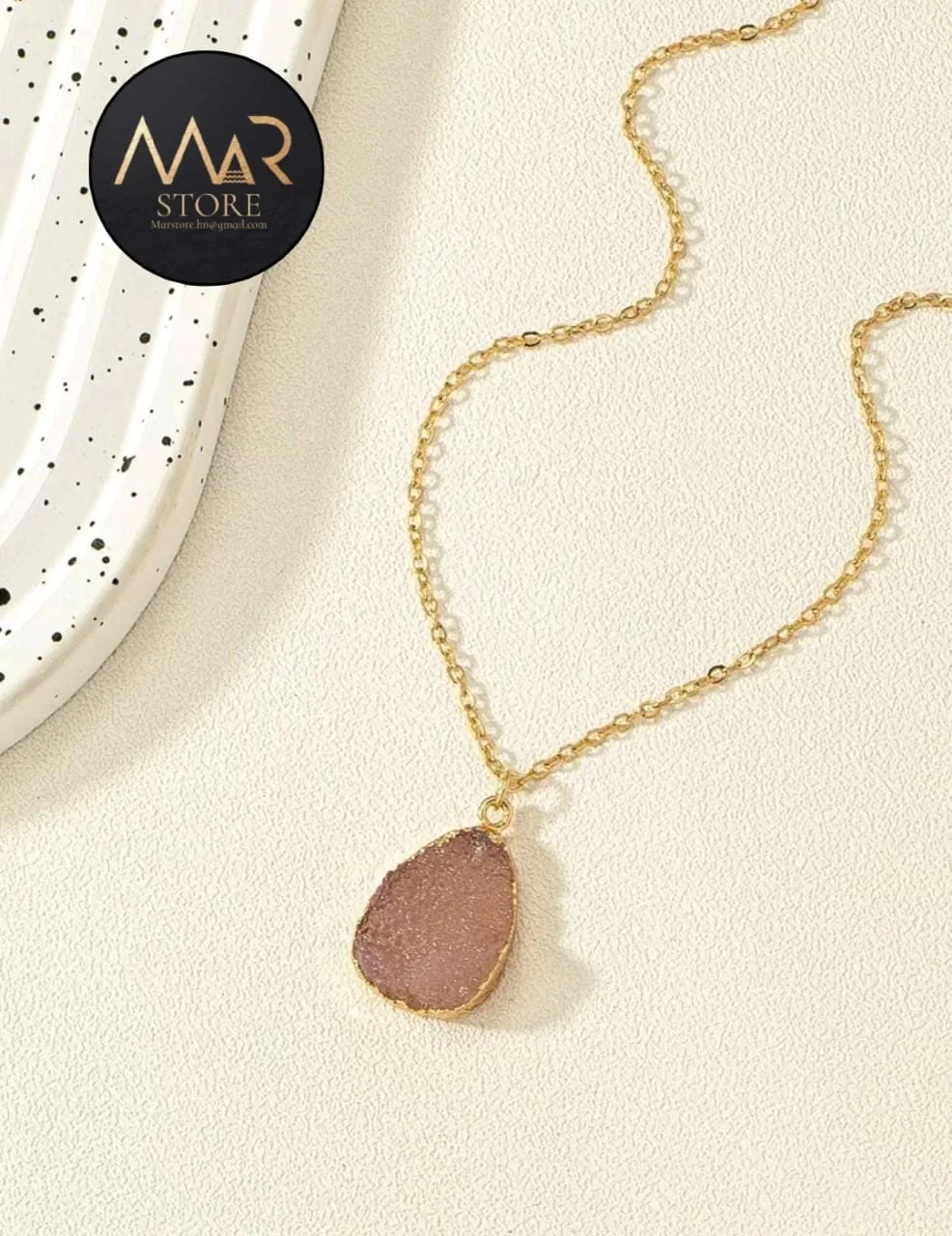 Collar colgante gota de agua 