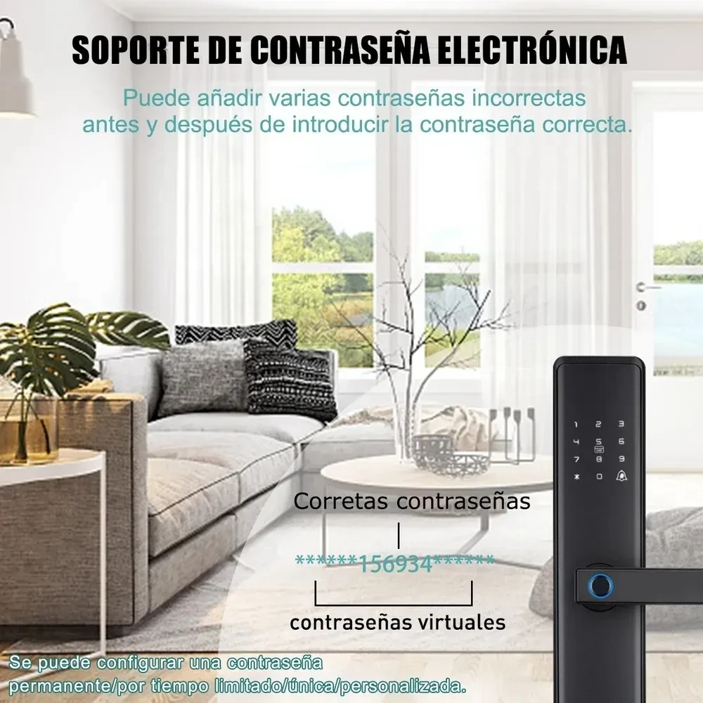 Cerradura Inteligente Electrónica, Chapas Smart Lock TUYA 5