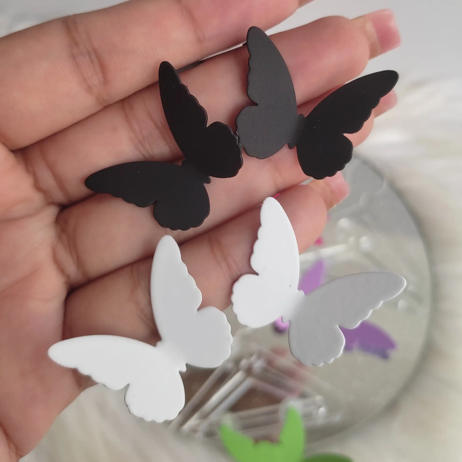 ARETES BUTTERFLY COLORS 3