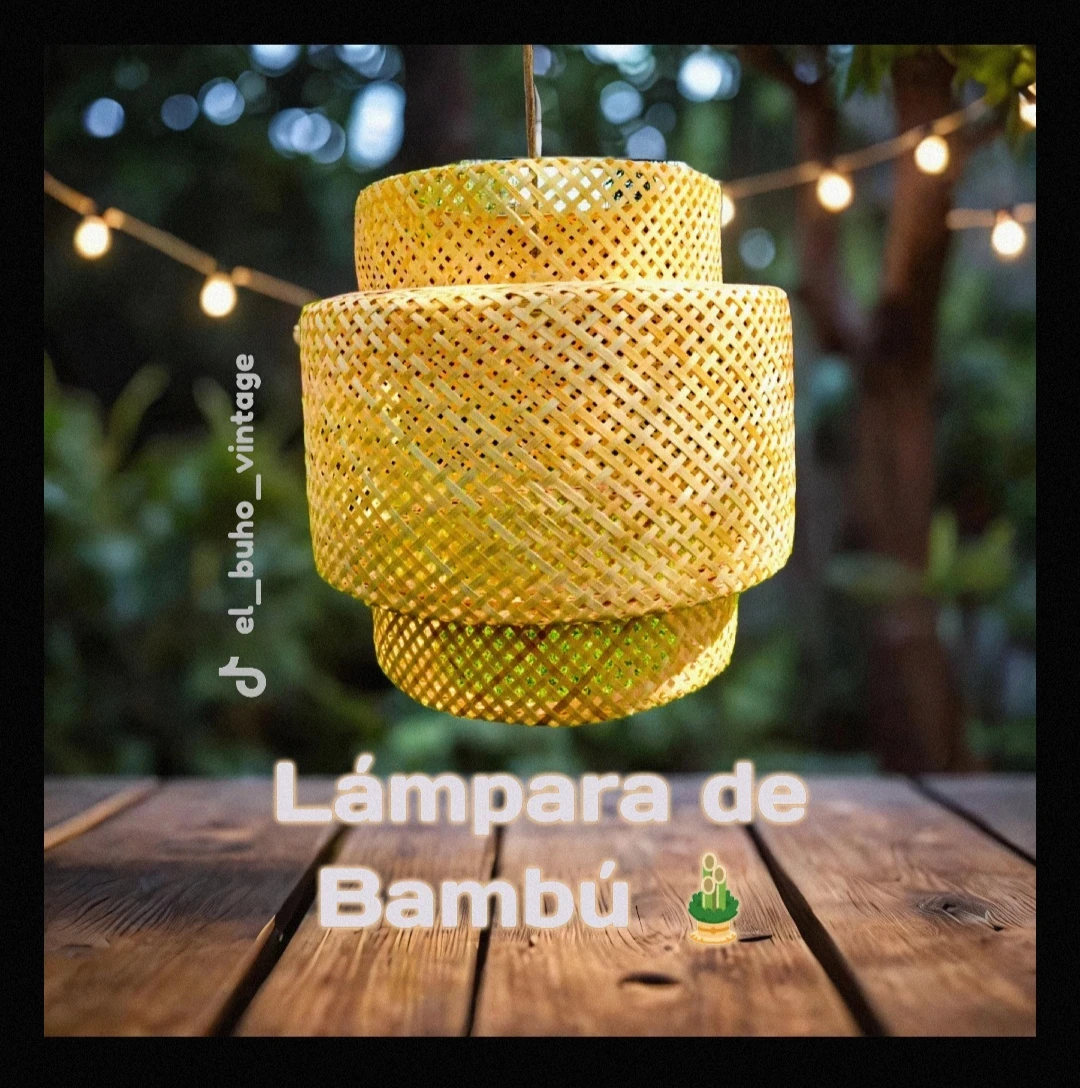 Lámpara de Bambú 🎍 7