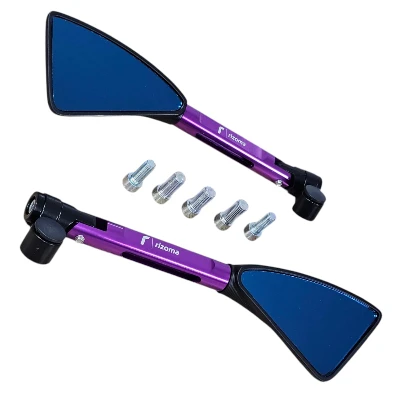 Espejo Rizoma 3 puntas Morado