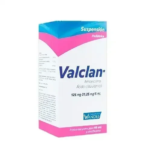 Valclan Susp. Pediátrica (Amoxicilina / Ácido clavulánico)