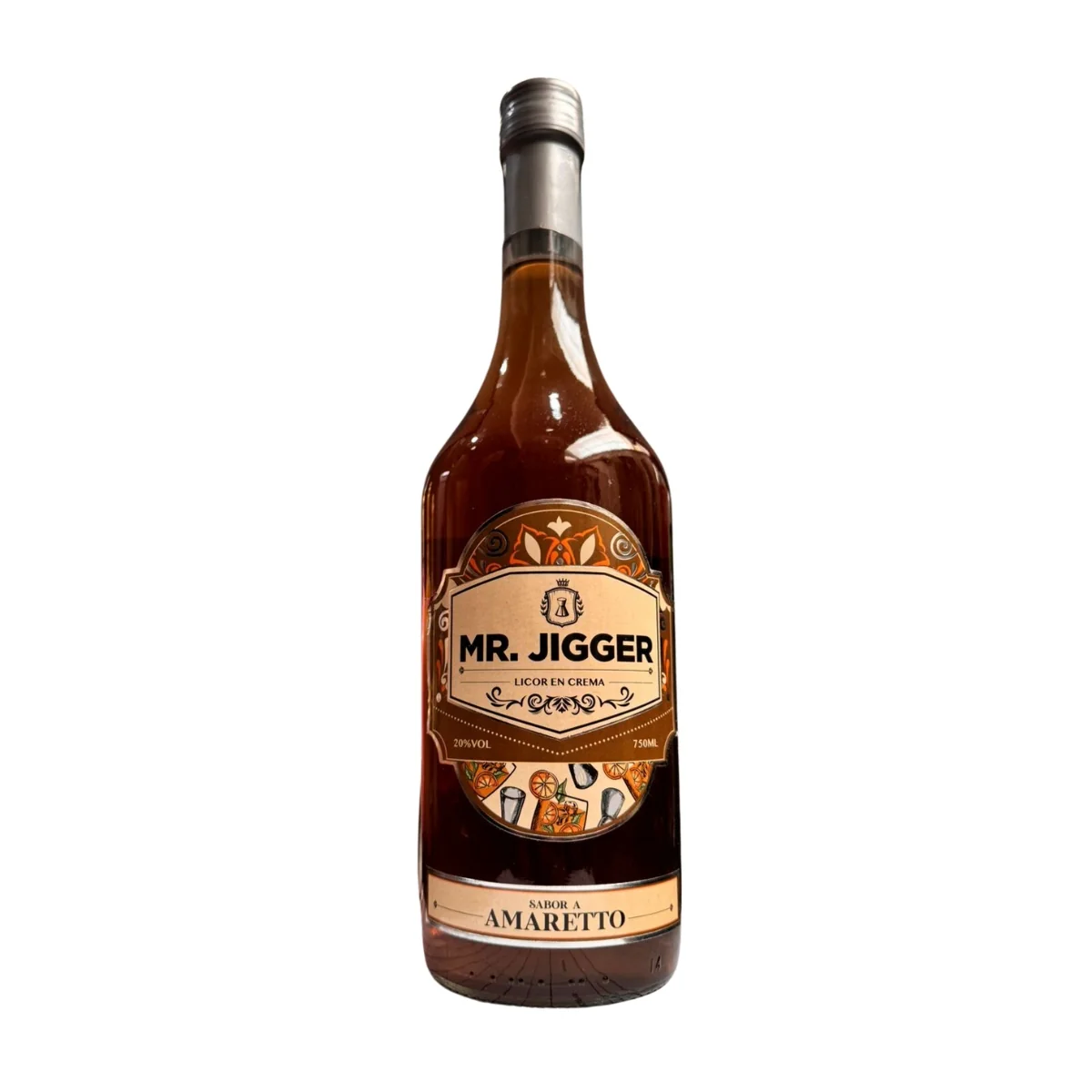 LICOR DE CREMA AMARETTO MR. JIGGER 750ML