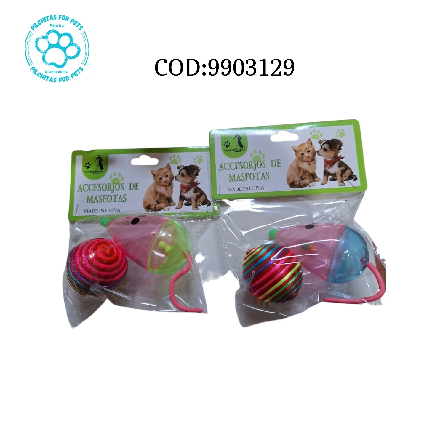 RATA TRANSPARENTE CON PELOTA 