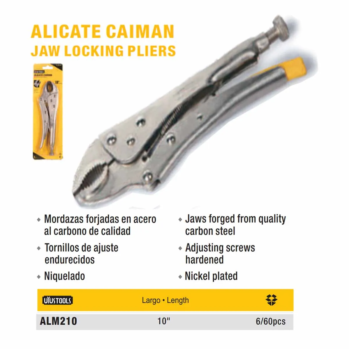 ALICATE CAIMAN UYUST 10" (254mm)