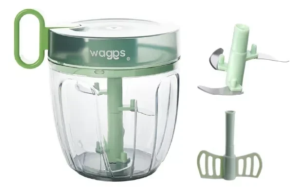 Picadora Manual Chopper Verduras Cuchillas Ultra Filo Waggs