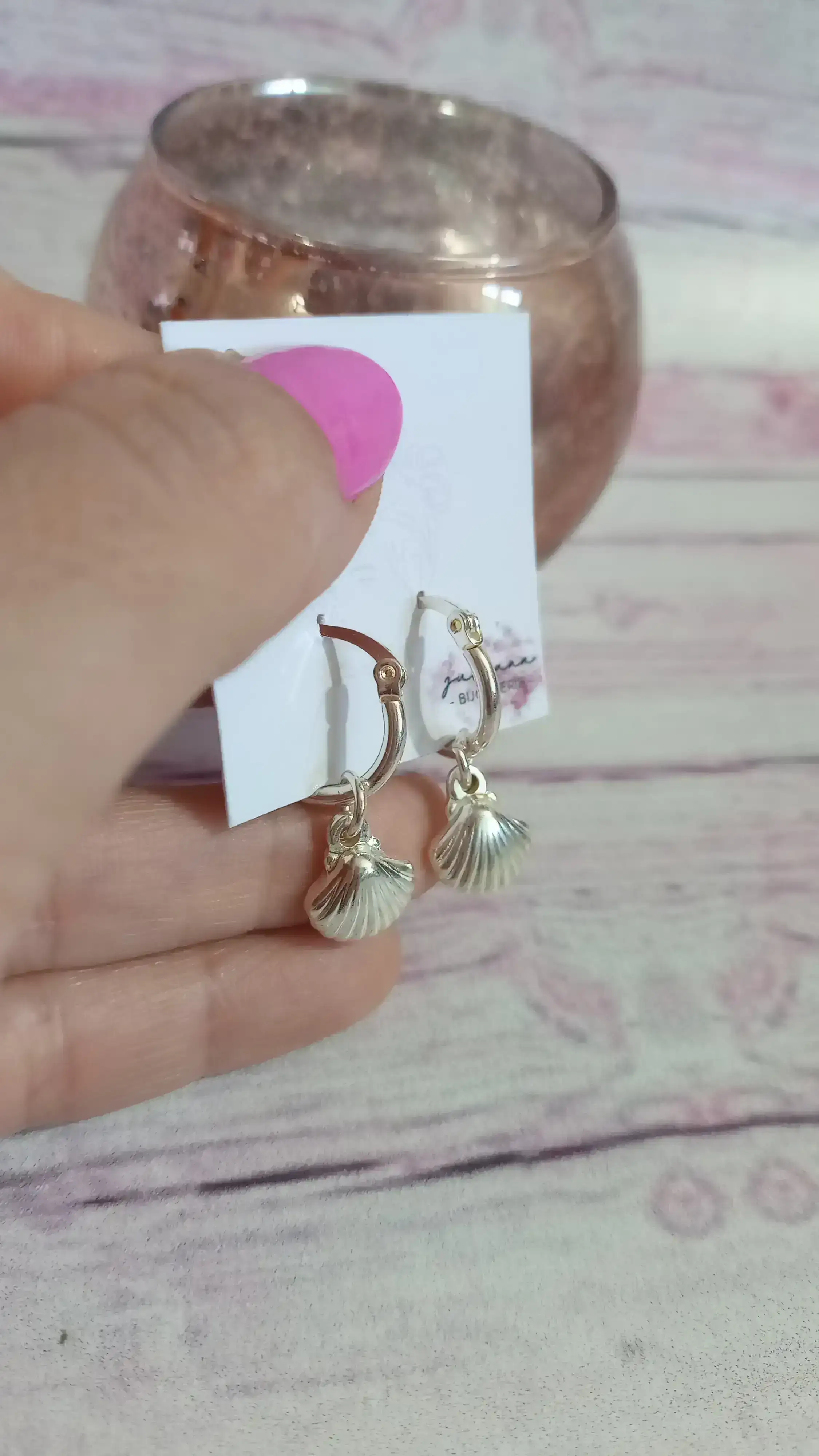 Argollitas de 20mm con dije 🦪 2