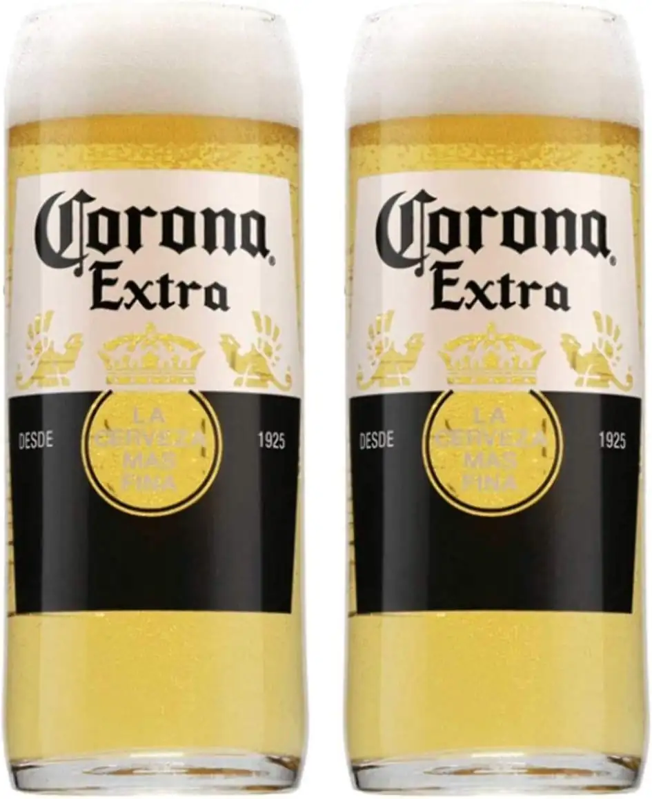 6 vasos de cerveza corona con botellas recicladas  4