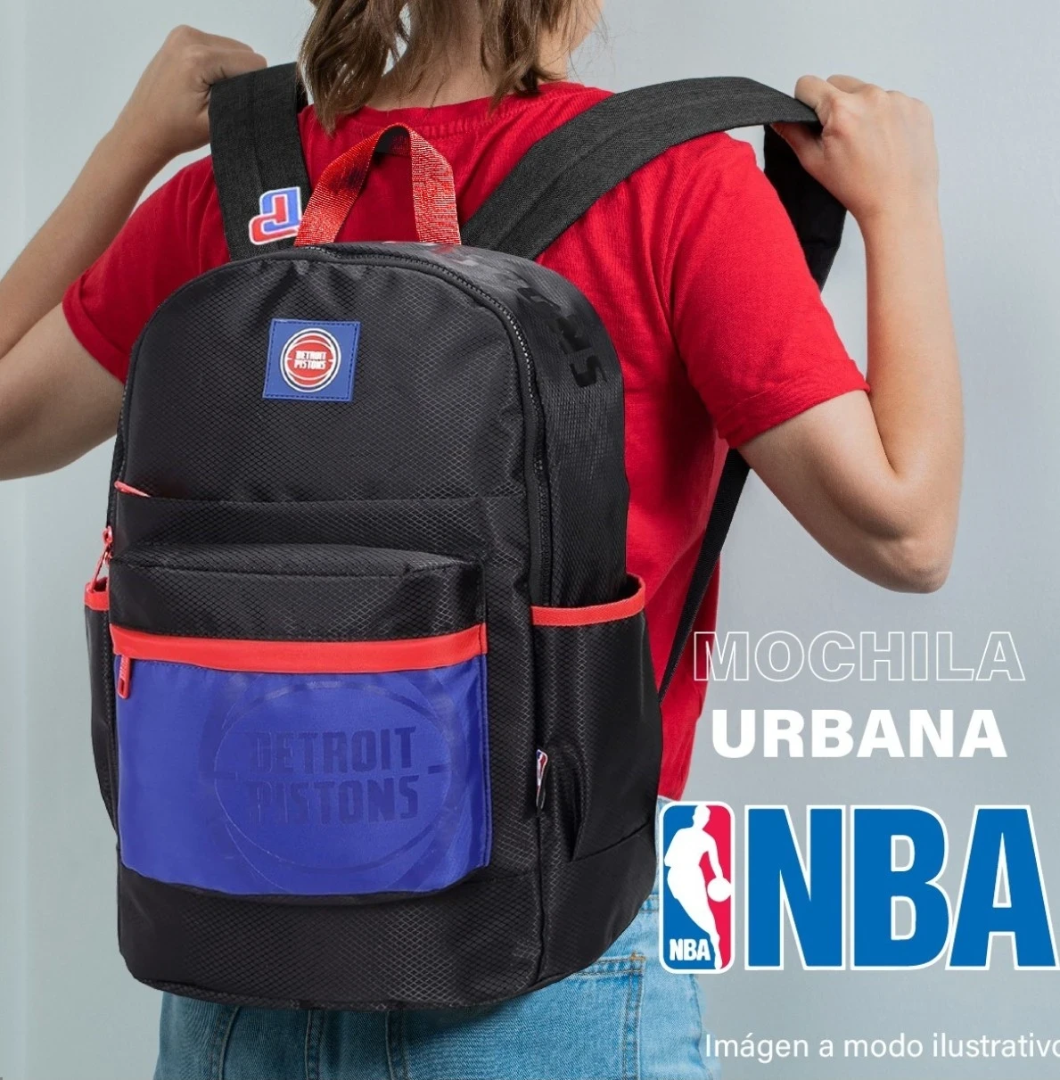 Mochila NBA DETROIT PISTONS