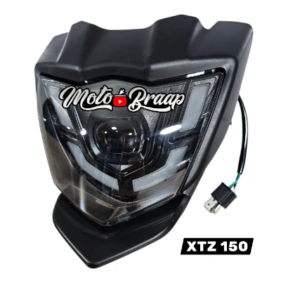PL Xtz 150 Combo Farola led y careta Negra IL