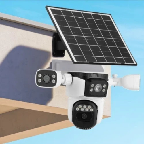 Cámara De Seguridad Solar Triple Lente Wifi Exterior 10 Zoom 2