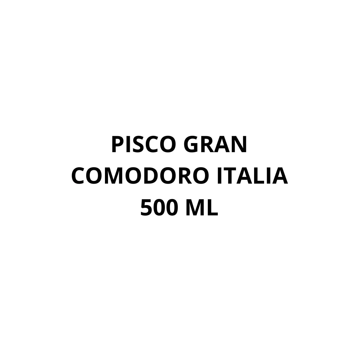 PISCO GRAN COMODORO ITALIA 500 ML