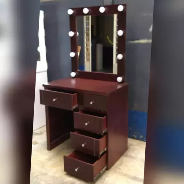 Tocador Hollywood Vanity G1 Repisa Lisa 4