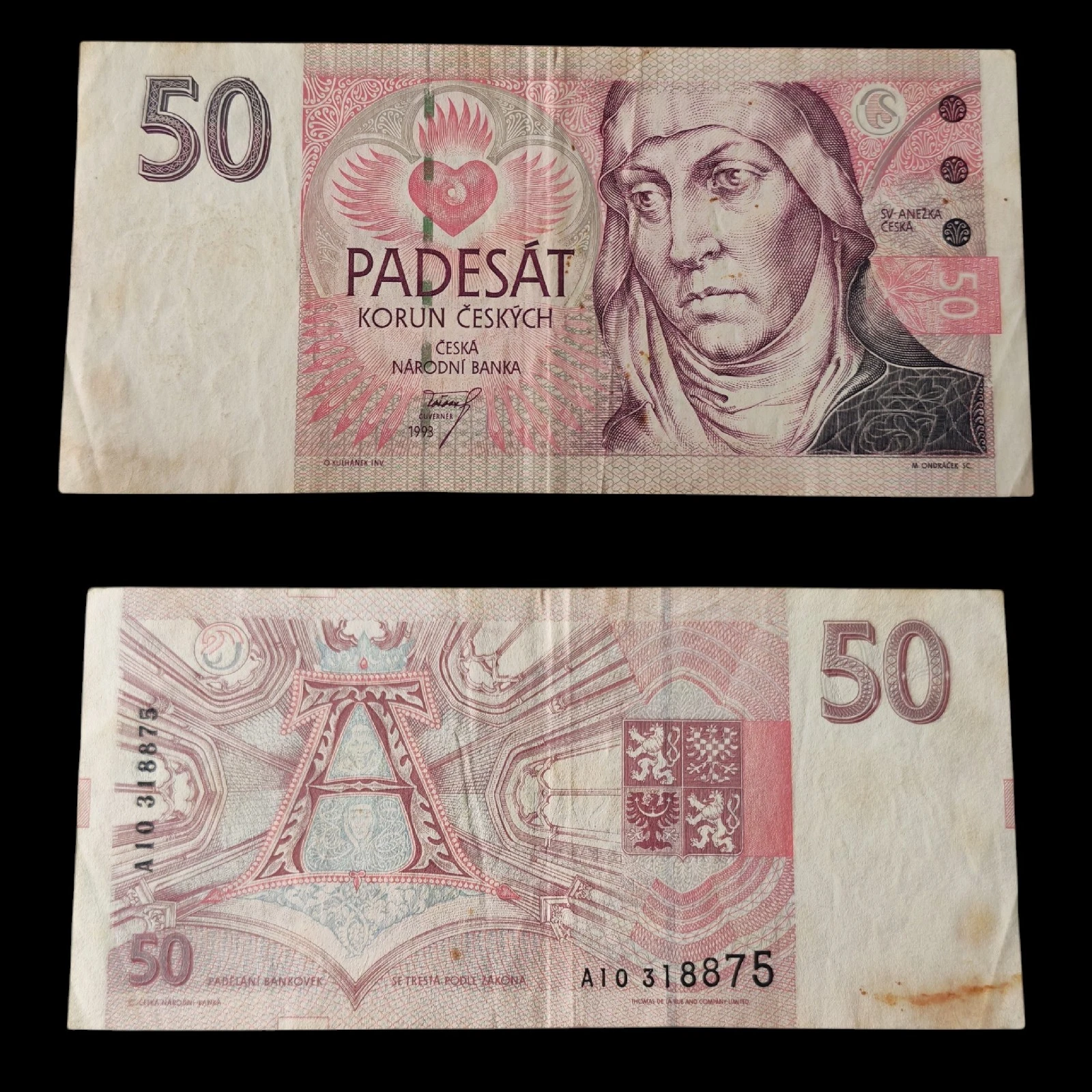 ° República Checa 50 Korun Circulado