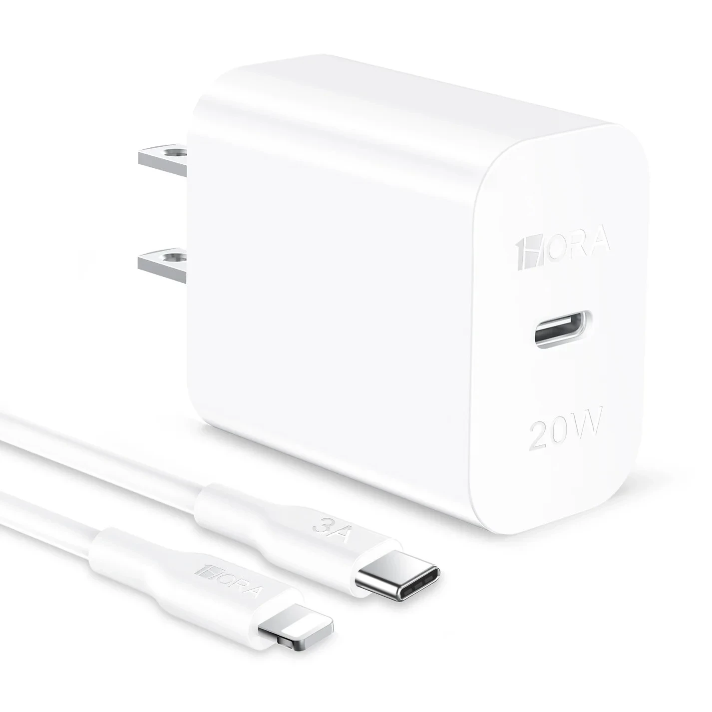 Cargador rápido GAR154 de 20 W con cable tipo C a Lightning (Certificado)