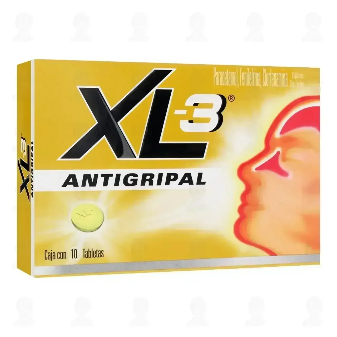 XL-3 Antigripal 325mg/10mg/4mg 10 Tabletas