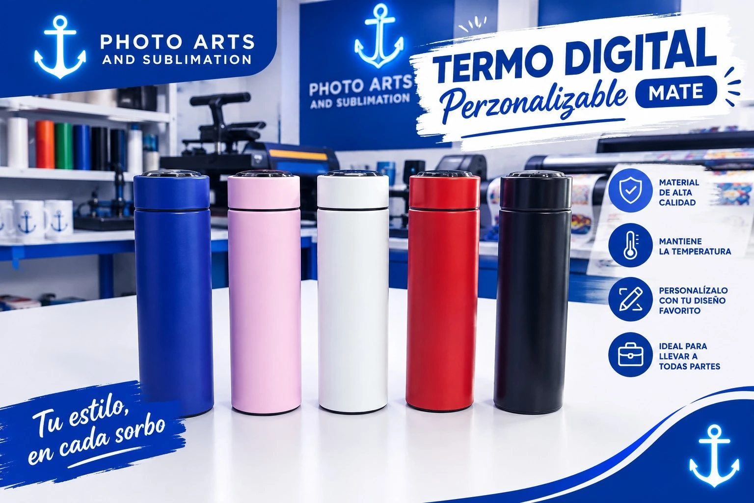 Termo Digital Perzonalizable Mate
