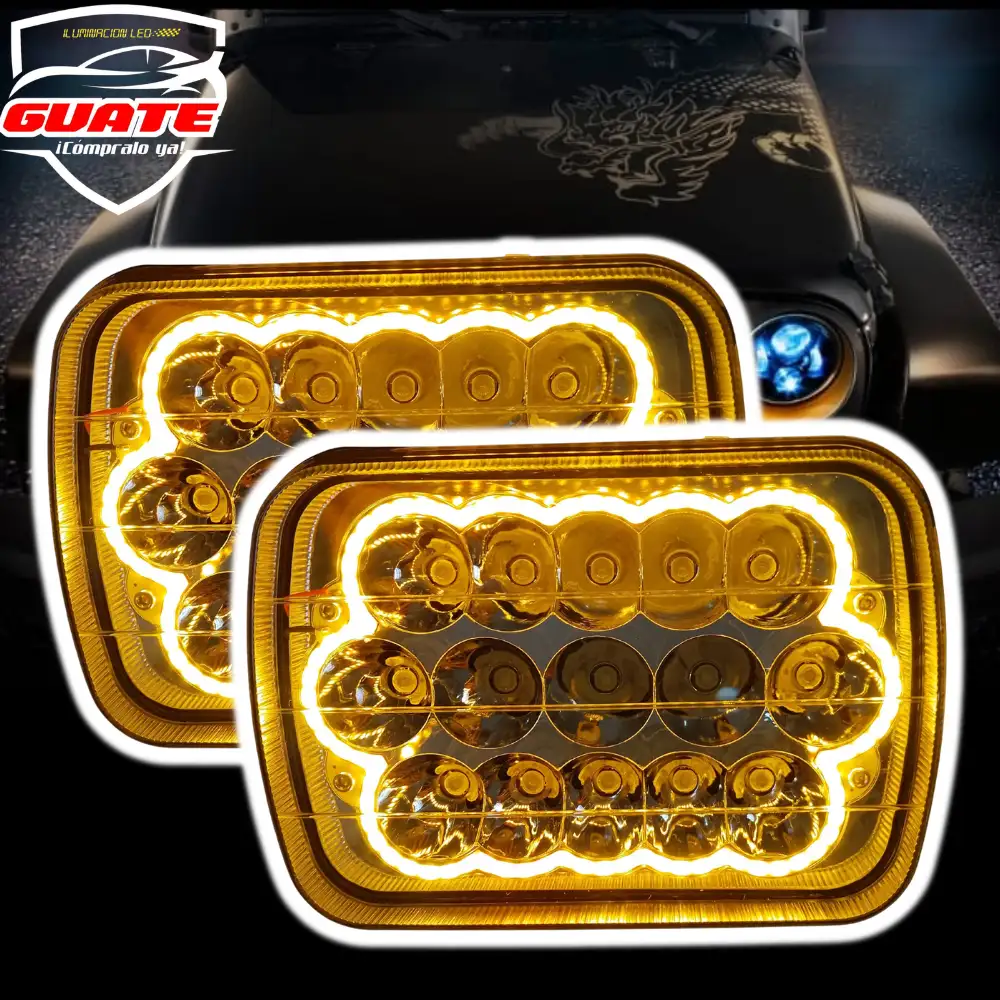 SILVINES LED 5X7 CON DRL AMARILLO